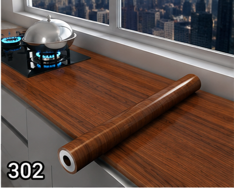 برچسب کابینت طرح چوب عرض 90 کد 302