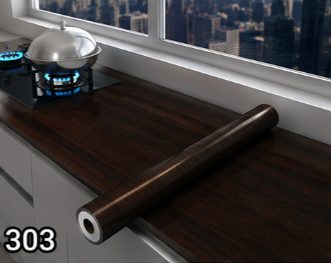 برچسب کابینت طرح چوب عرض 90 کد 303