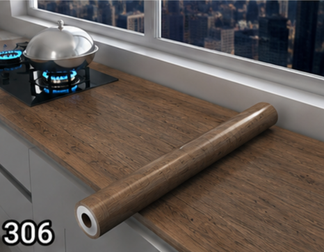 برچسب کابینت طرح چوب عرض 90 کد 306