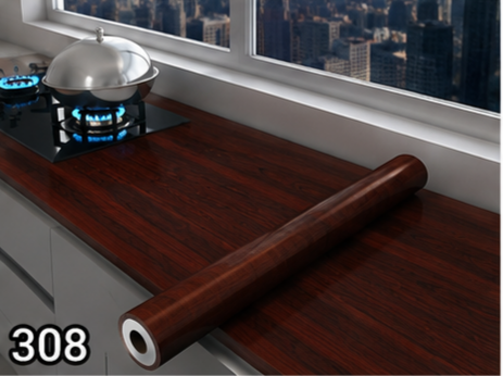 برچسب کابینت طرح چوب عرض 90 کد 308