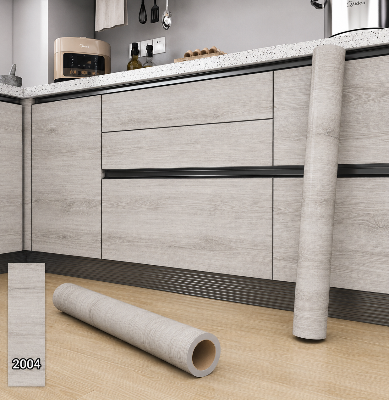 برچسب کابینت طرح چوب عرض 60 کد 2004