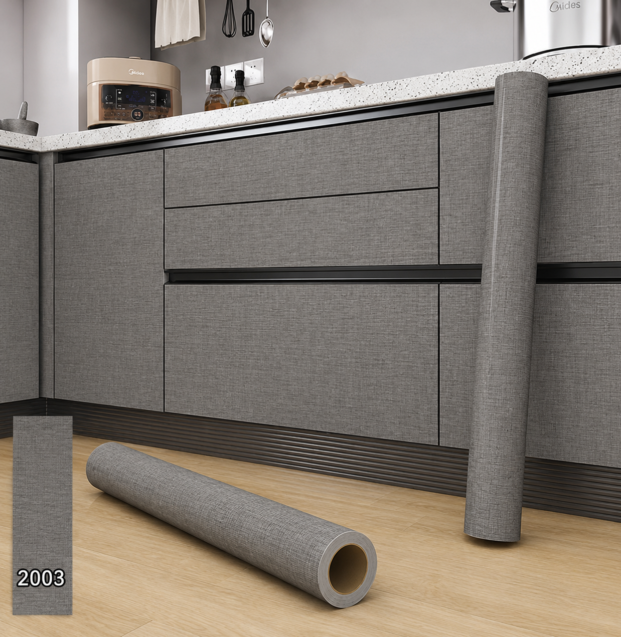 برچسب کابینت طرح چوب عرض 60 کد 2003