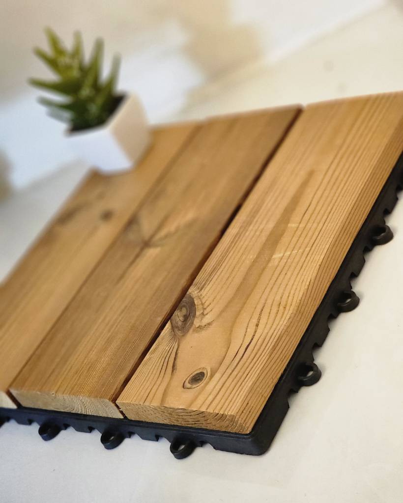 تایل ترموود رنگ شده 19 میل 30*30