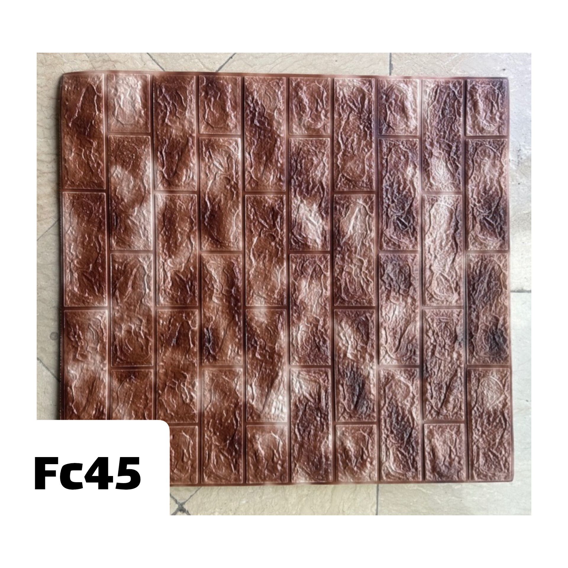 دیوار پوش فومی پشت چسبدار 6 میل کد fc45