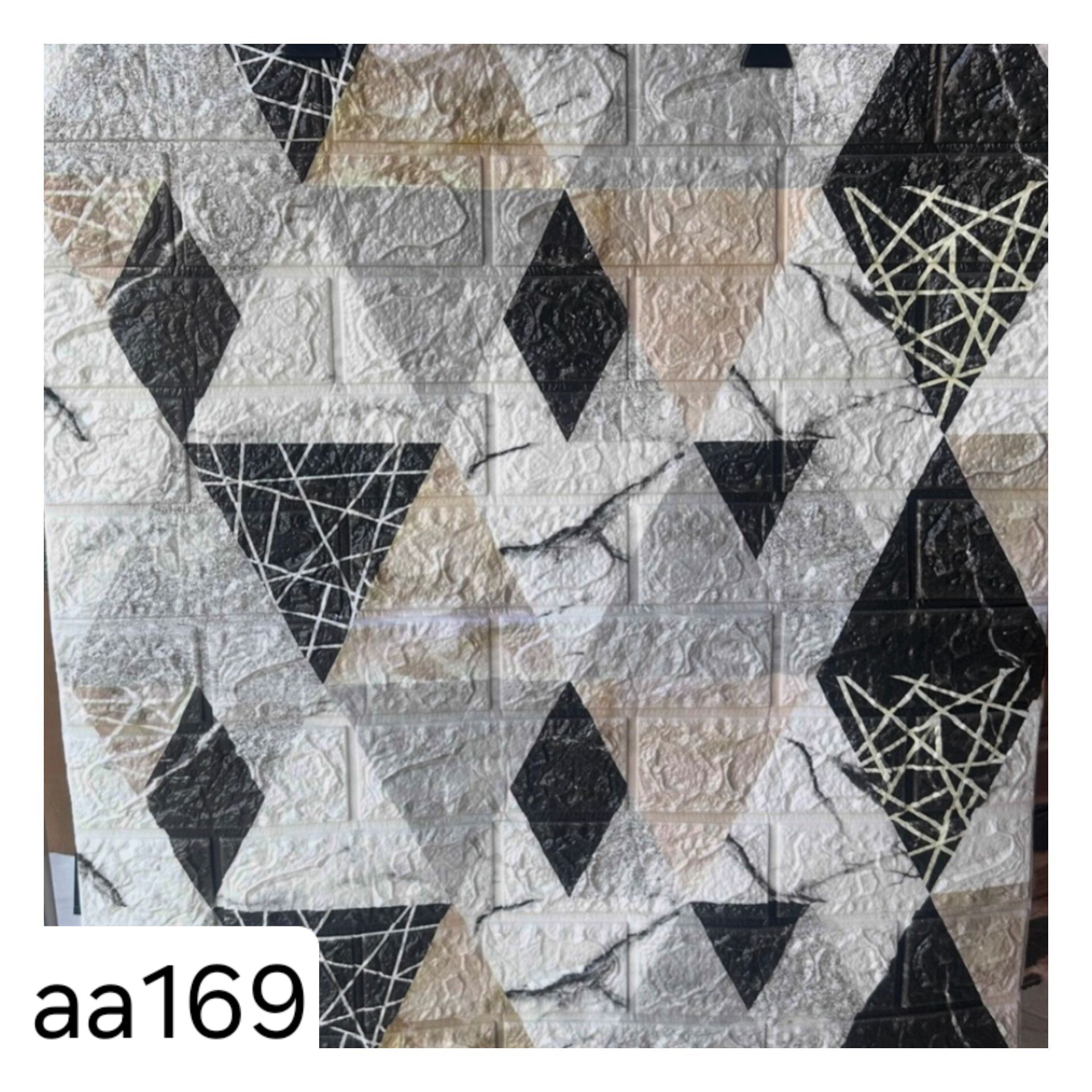 دیوار پوش فومی پشت چسبدار 3 میل کد aa169